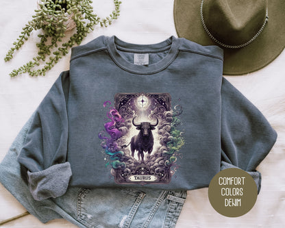 Taurus Zodiac Comfort Colors Sweatshirt