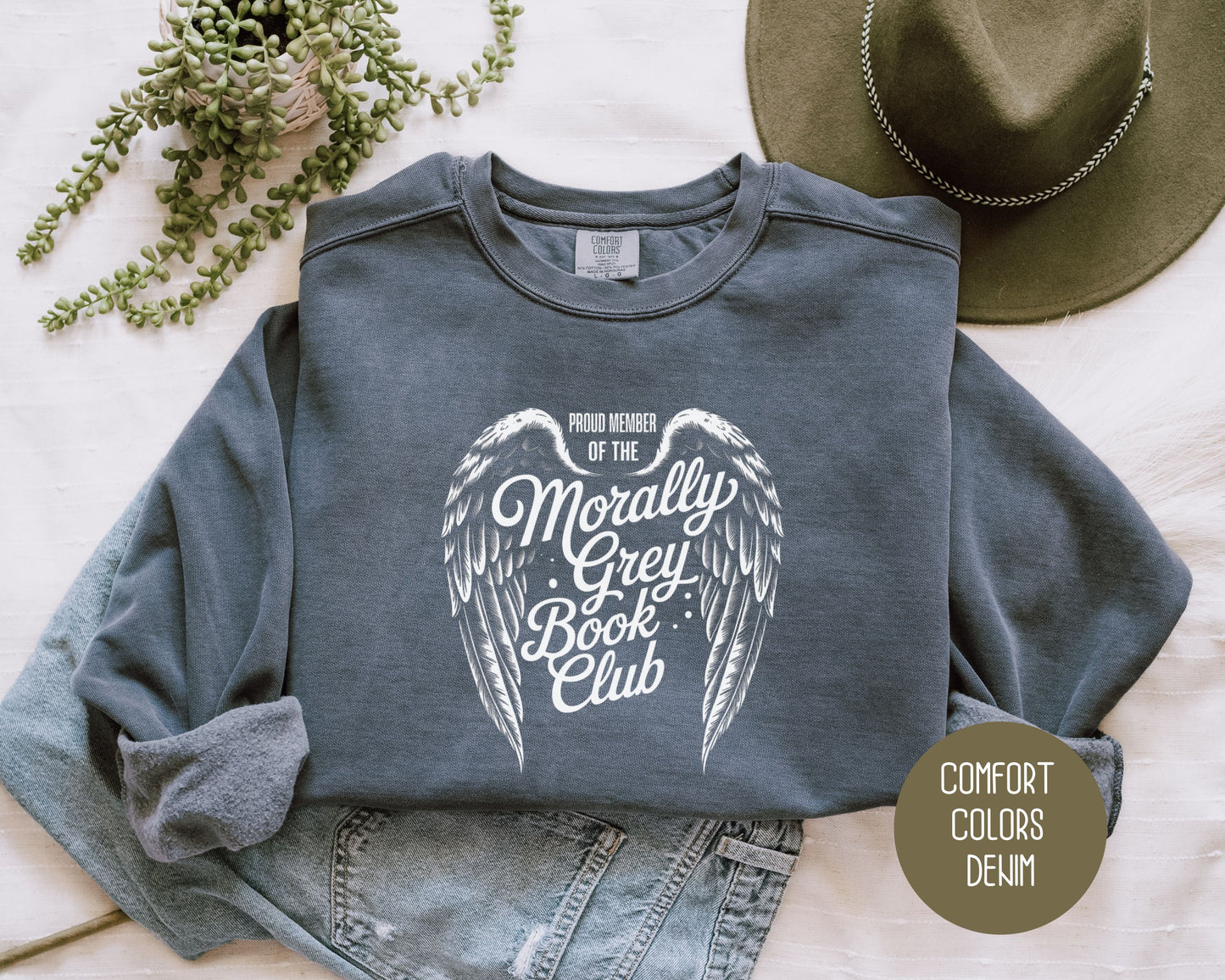 Morally Grey Book Club Comfort Colors Sweatshirt