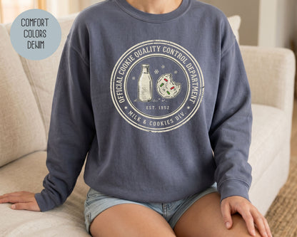 Official Cookie Quality Control Department Comfort Colors Sweatshirt Sweatshirt  CreativeSpecialTs