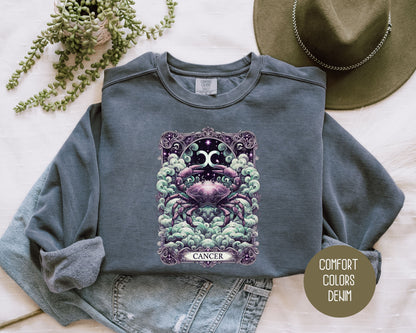 Cancer Zodiac Comfort Colors Sweatshirt