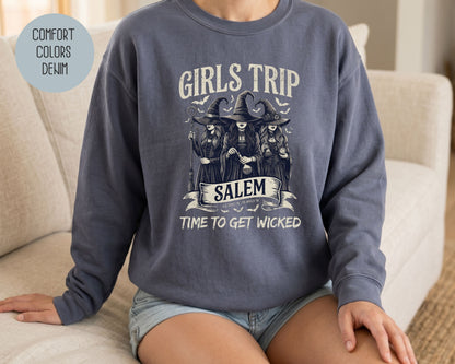 Salem Girls Trip Comfort Colors Sweatshirt Sweatshirt  CreativeSpecialTs