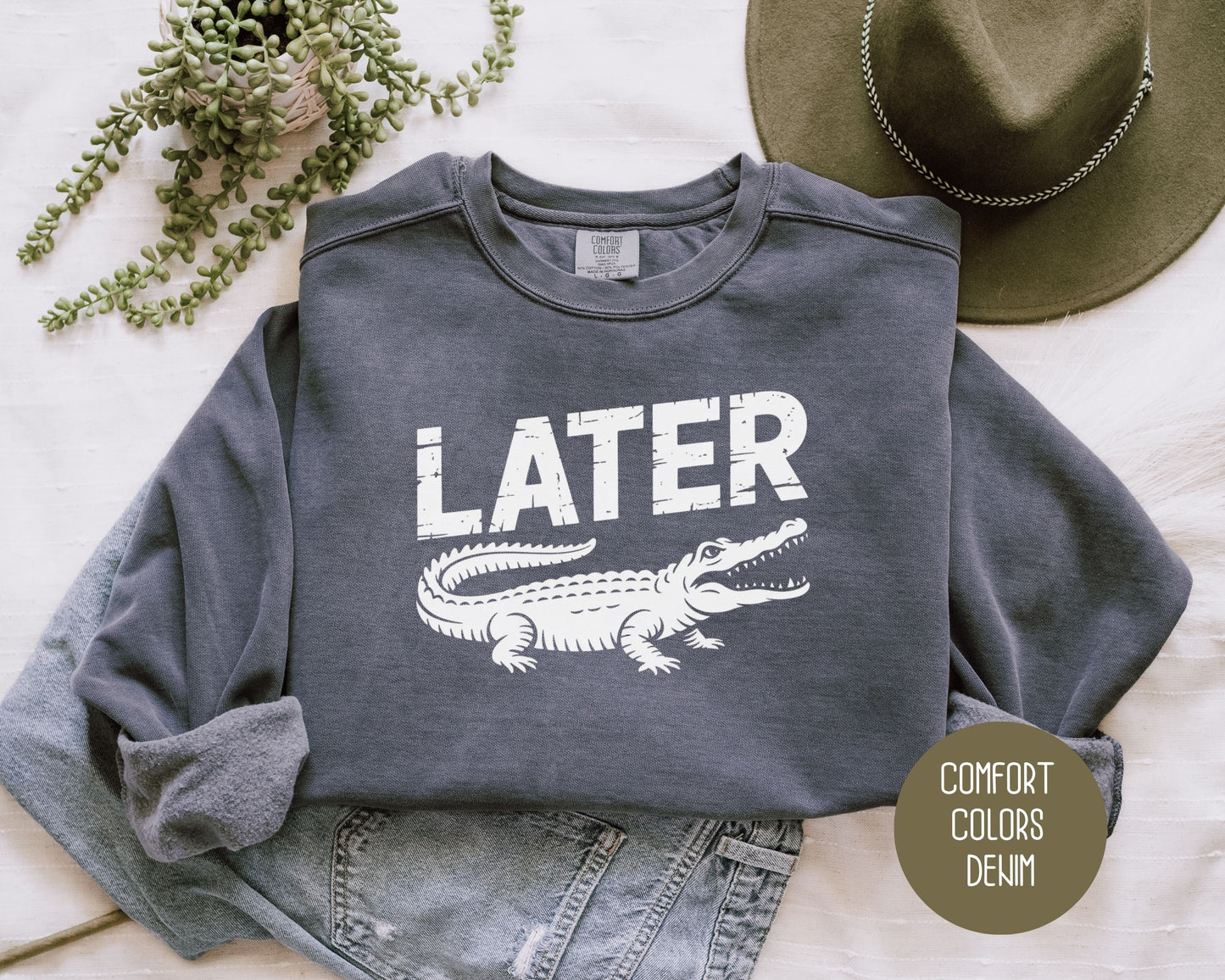 Lator Gator Comfort Colors Sweatshirt Sweatshirt  CreativeSpecialTs