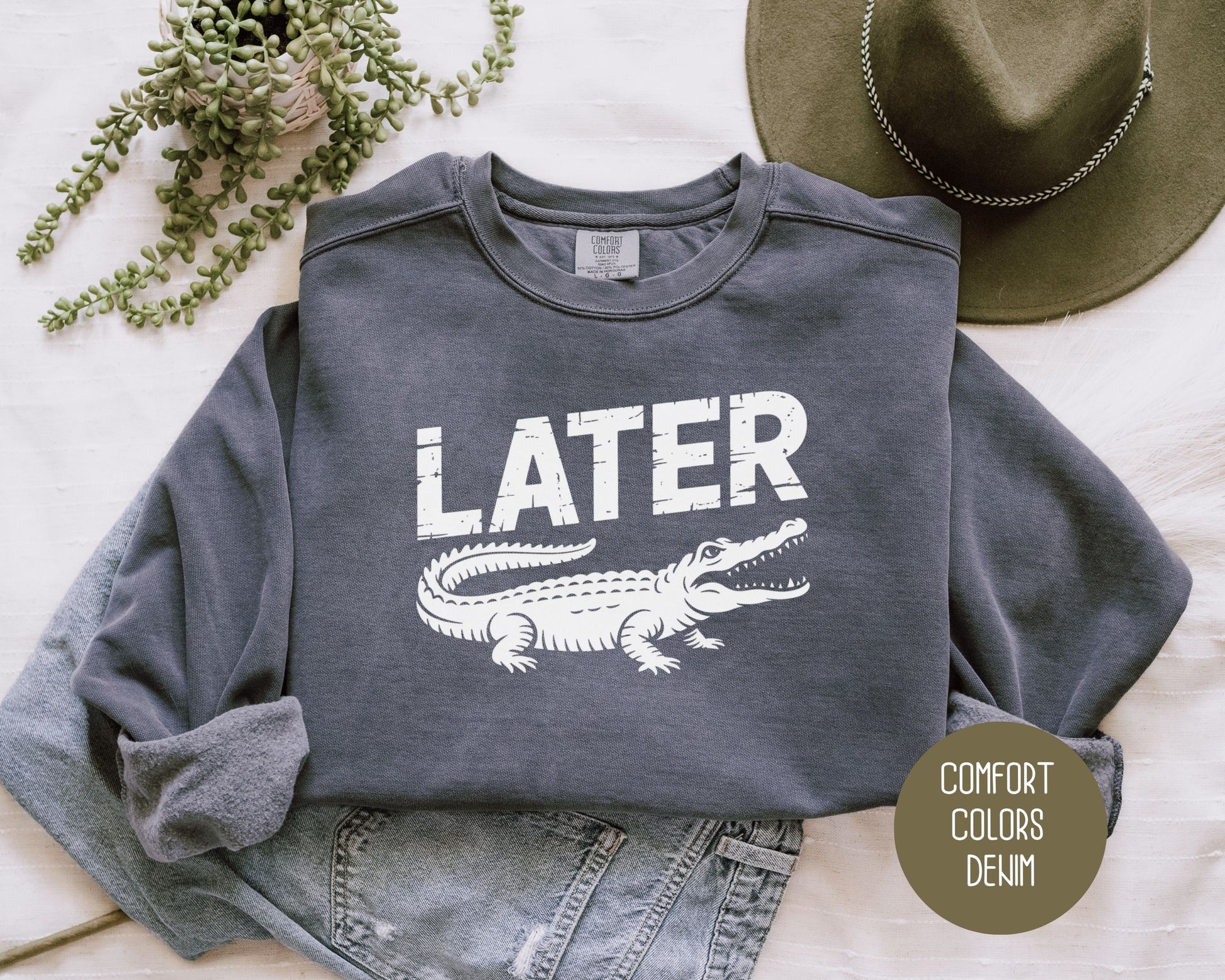 Lator Gator Comfort Colors Sweatshirt Sweatshirt  CreativeSpecialTs