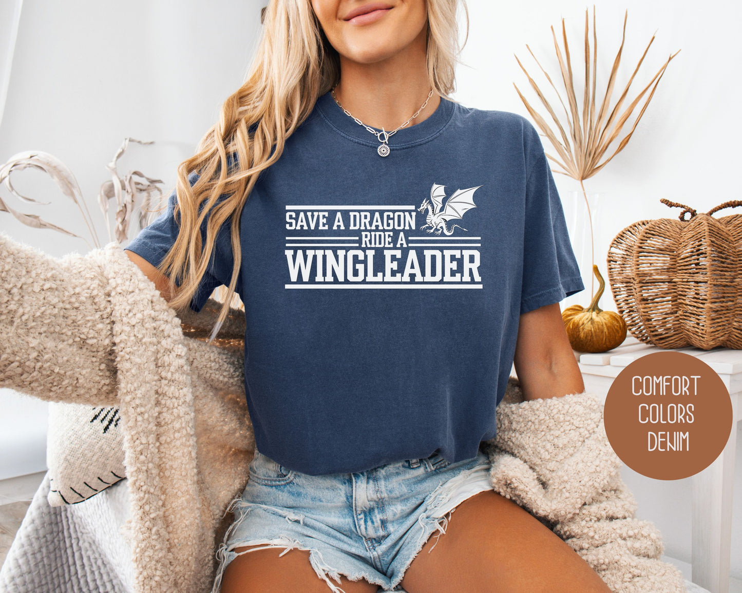 Save a Dragon Ride a Wingleader Comfort Colors Shirt