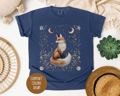 Celestial Cottagecore Fox Shirt