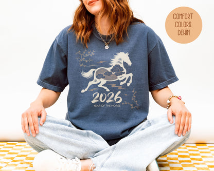 Chinese New Year 2026 Year of the Horse Comfort Colors Shirt T-Shirt  CreativeSpecialTs