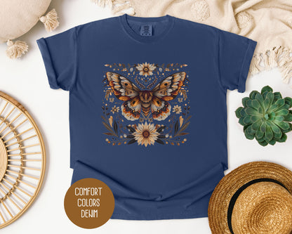 Mystic Bohemian Sunflower Moth Shirt