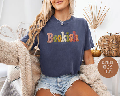 Bookish Faux Yarn Comfort Colors Shirt
