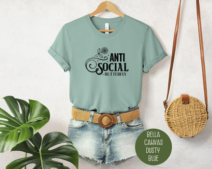 Anti Social Butterfly Social Anxiety Shirt