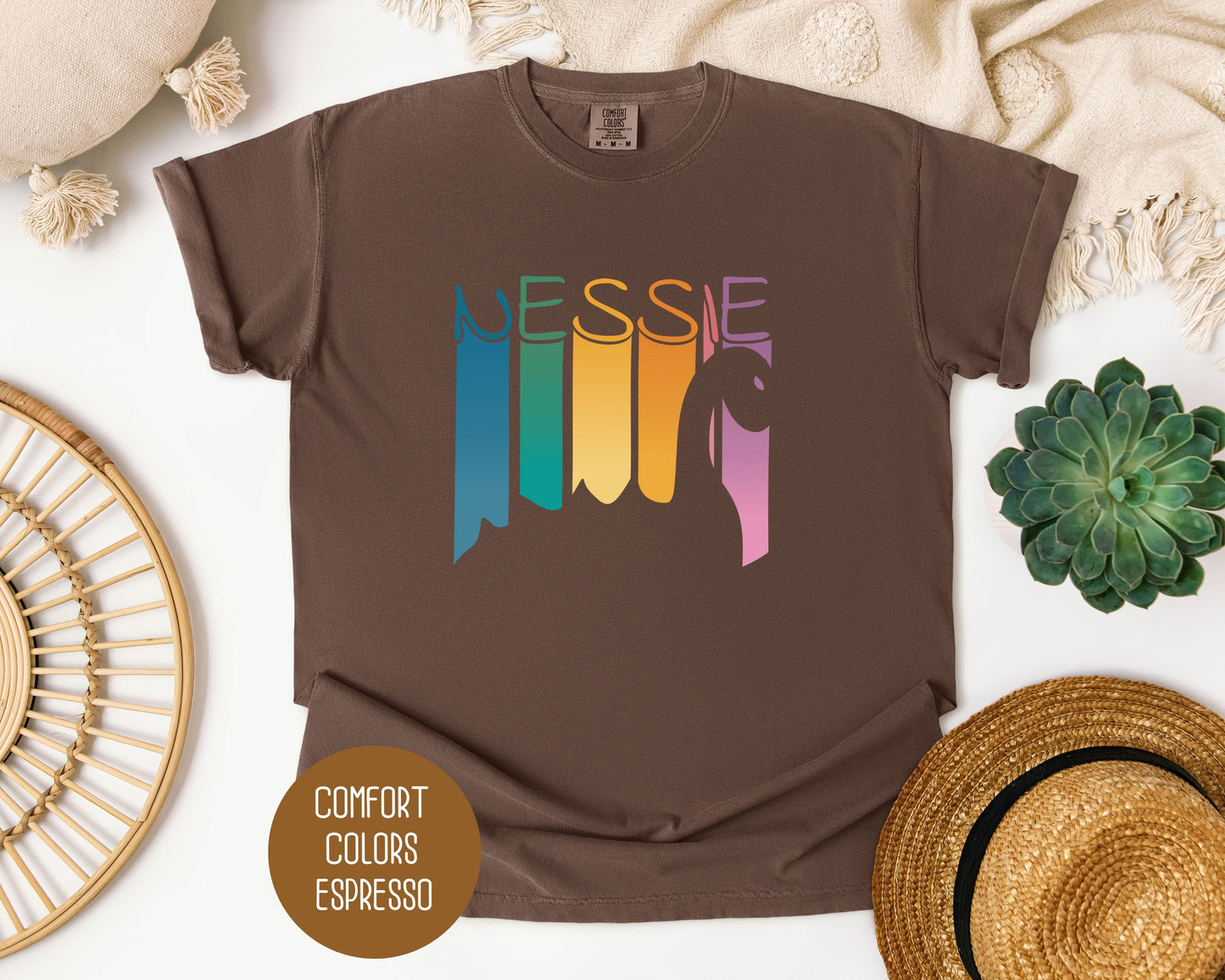 Retro Nessie Rainbow Shirt