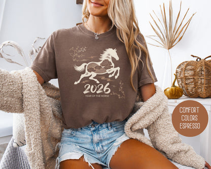 Chinese New Year 2026 Year of the Horse Comfort Colors Shirt T-Shirt  CreativeSpecialTs