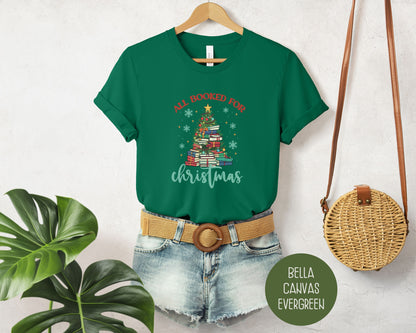 All Booked for Christmas Holiday Shirt