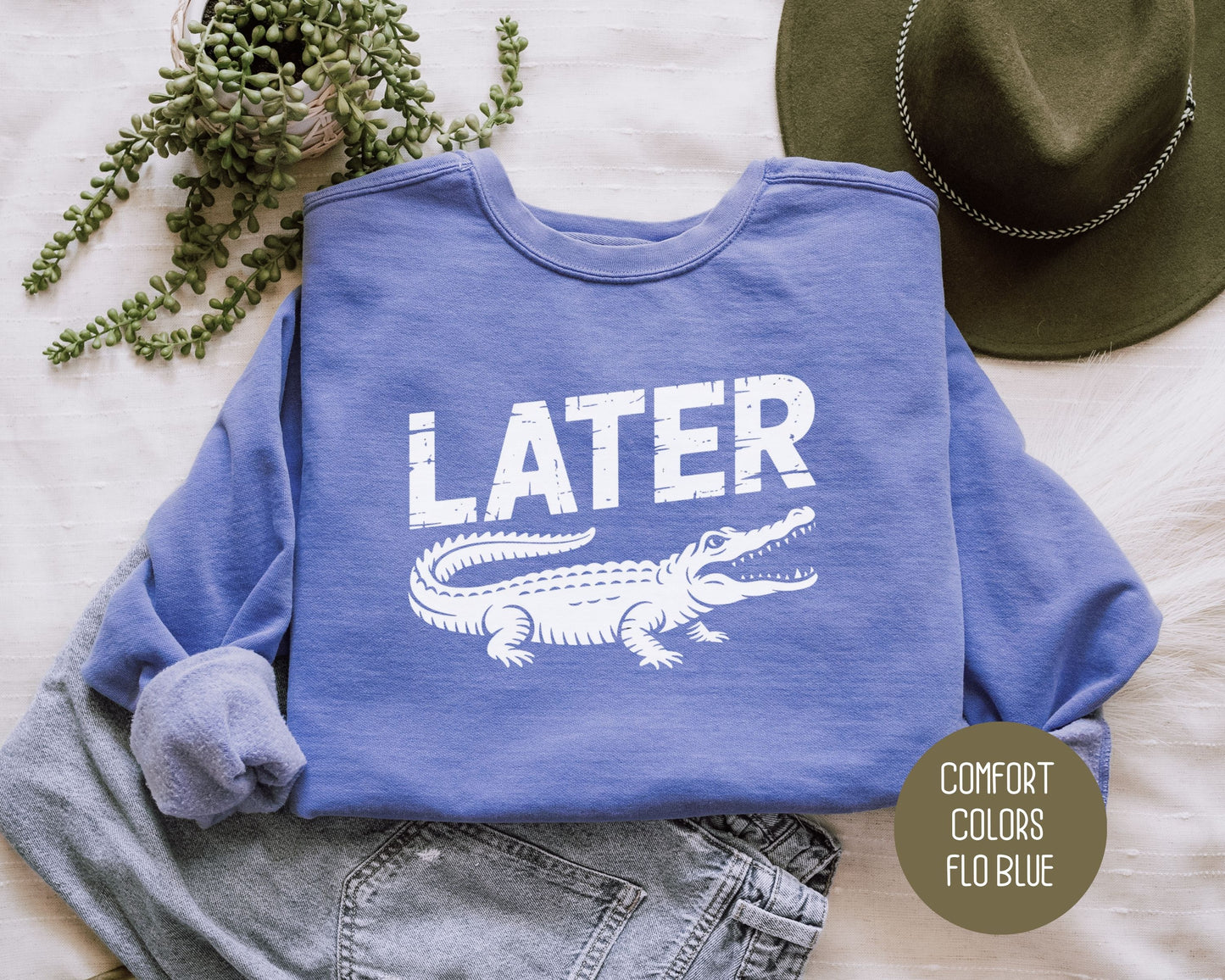 Lator Gator Comfort Colors Sweatshirt Sweatshirt  CreativeSpecialTs