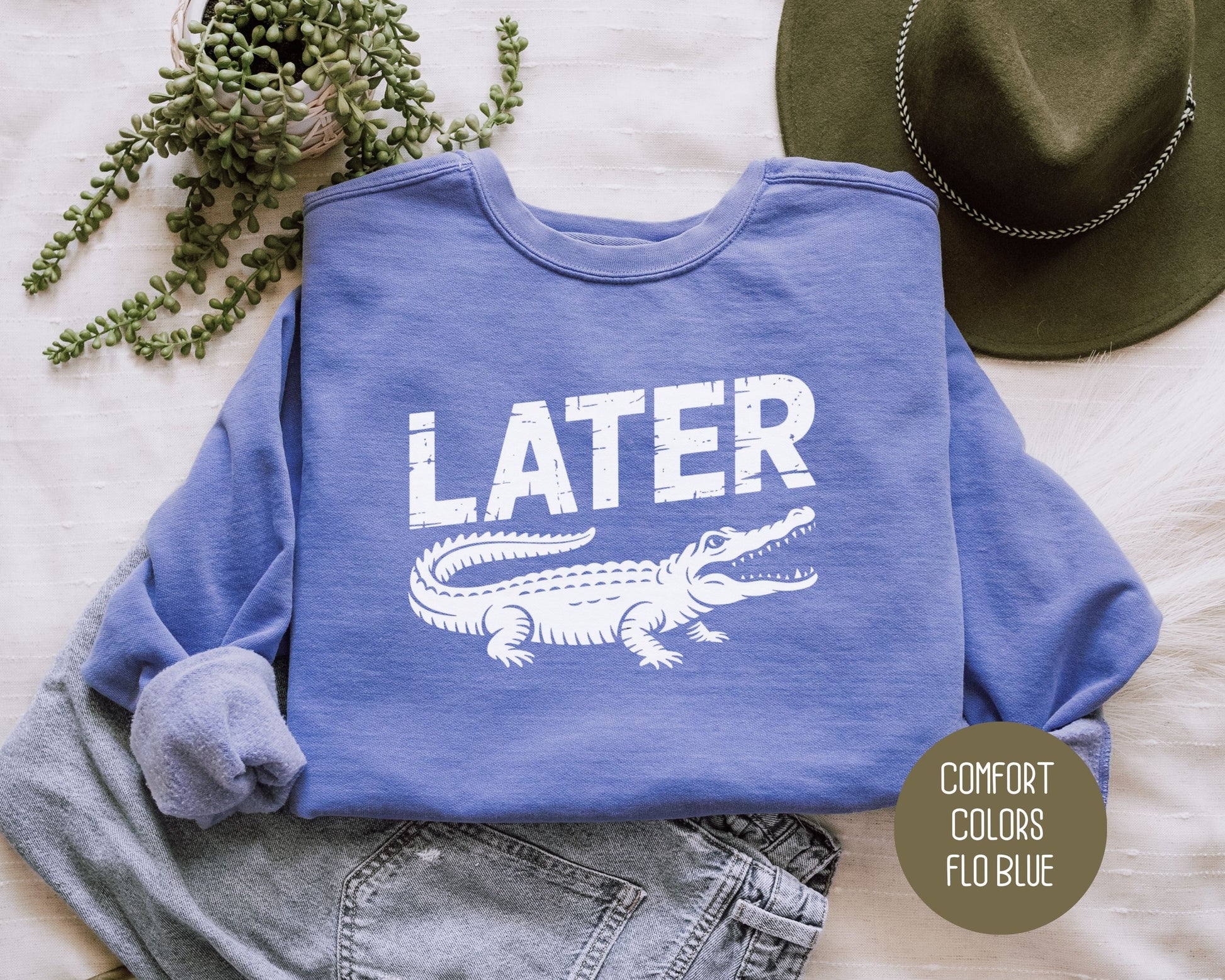 Lator Gator Comfort Colors Sweatshirt Sweatshirt  CreativeSpecialTs