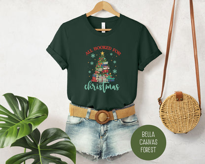 All Booked for Christmas Holiday Shirt