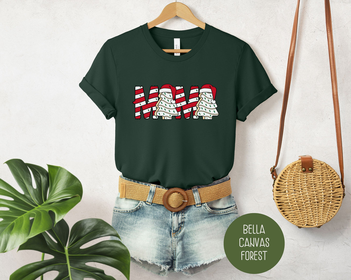 Mama Christmas Tree Cake Holiday Shirt