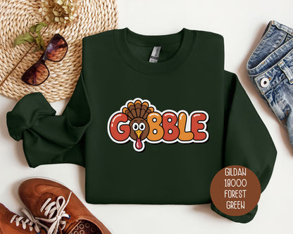 Gobble Thanksgiving Sweatshirt
