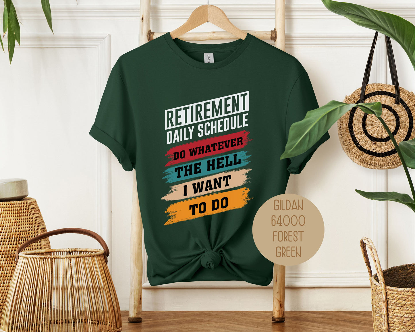 Retirement Daily Schedule Shirt