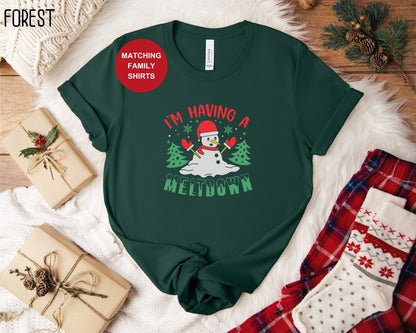 I'm Having a Meltdown Snowman Shirt