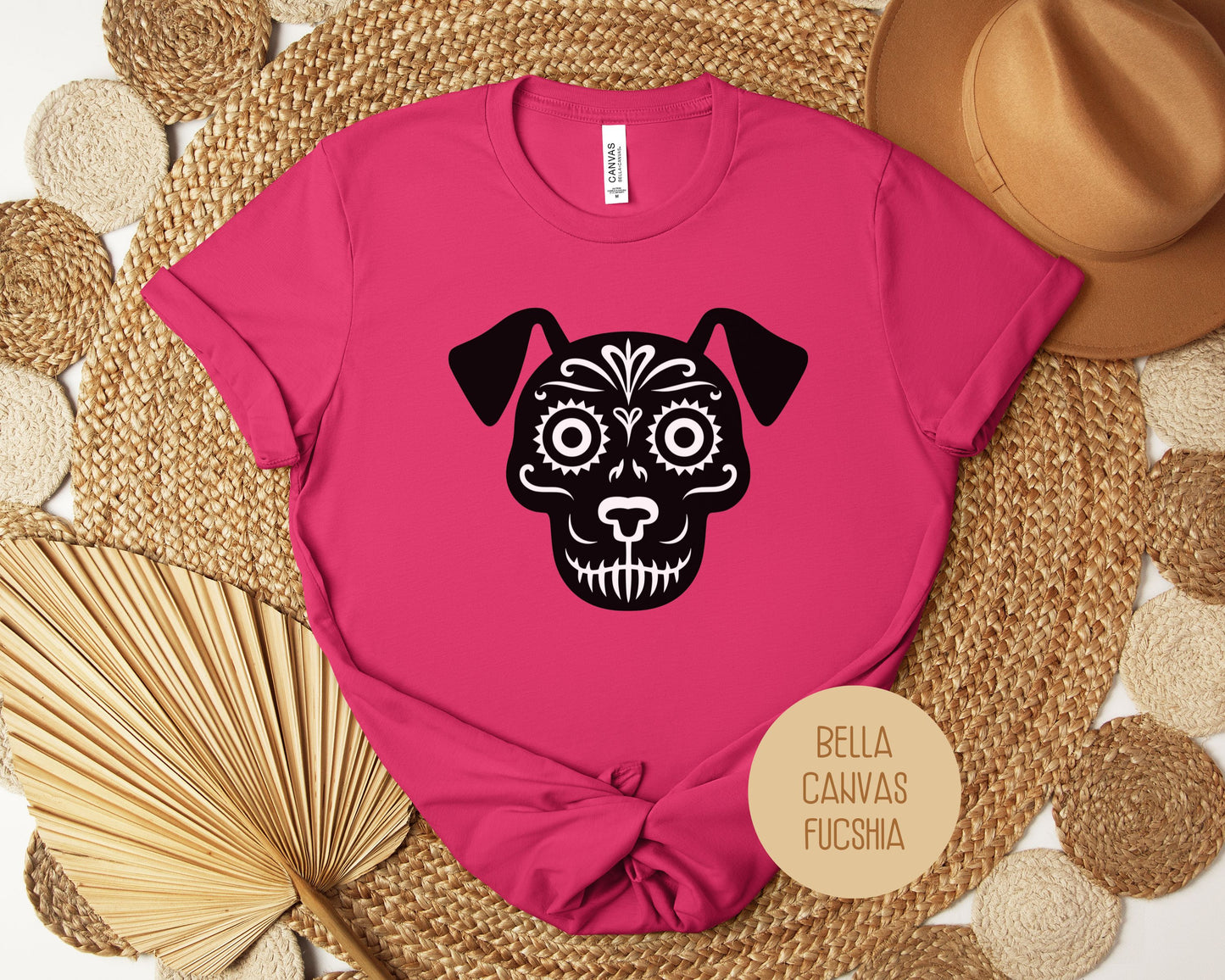 Dog Sugar Skull Day of the Dead Dia De Los Muertos Shirt