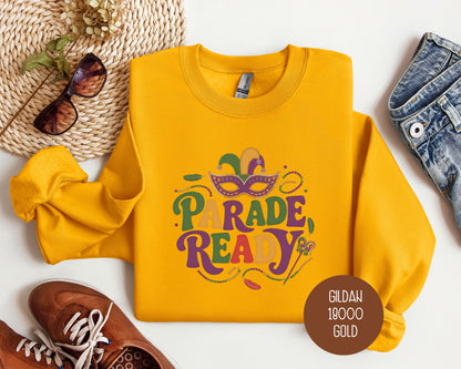 Parade Ready Mardi Gras Sweatshirt