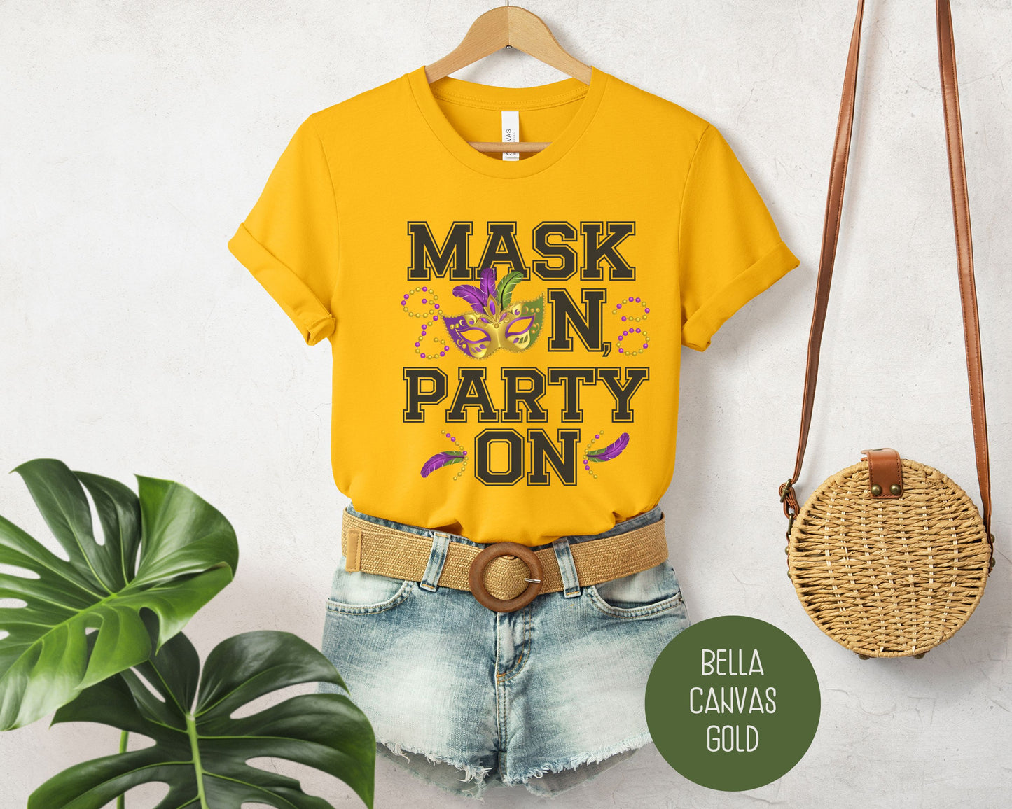 Mask On Party On Mardi Gras Shirt