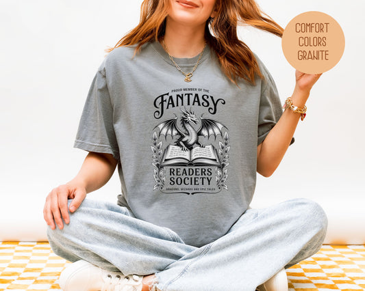 Proud Member of the Fantasy Readers Society Comfort Colors Shirt