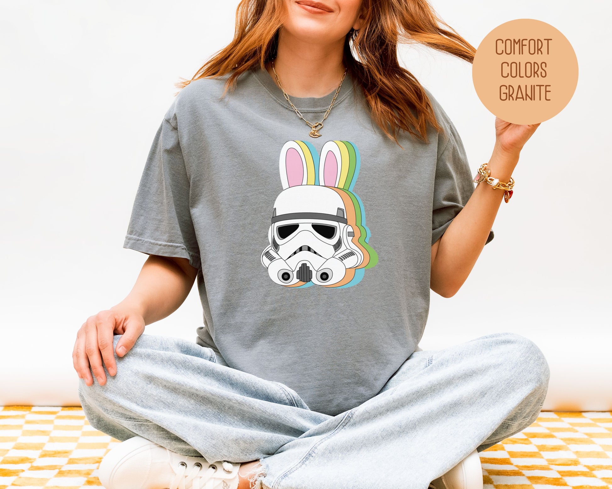 Storm Trooper Easter Bunny Comfort Colors Shirt T-Shirt  CreativeSpecialTs