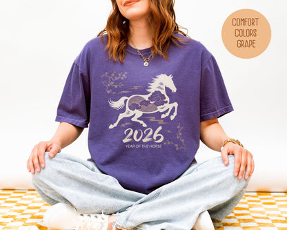 Chinese New Year 2026 Year of the Horse Comfort Colors Shirt T-Shirt  CreativeSpecialTs