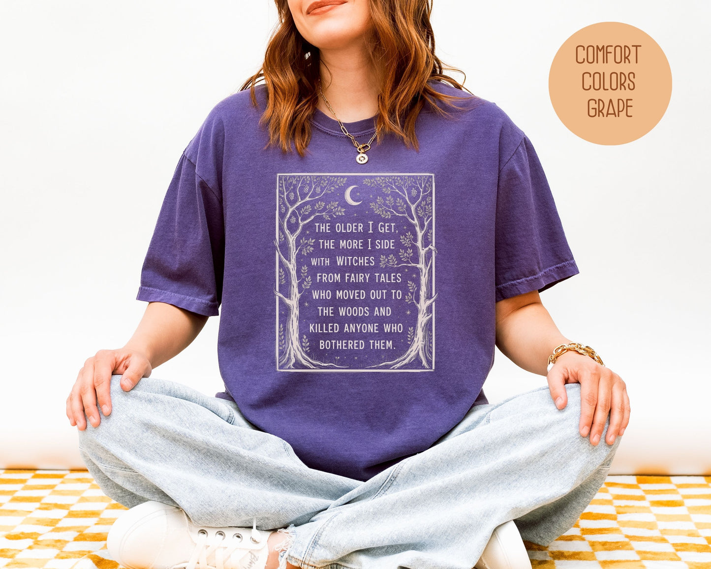 Side with Witches from Fairy Tales Comfort Colors Shirt T-Shirt  CreativeSpecialTs