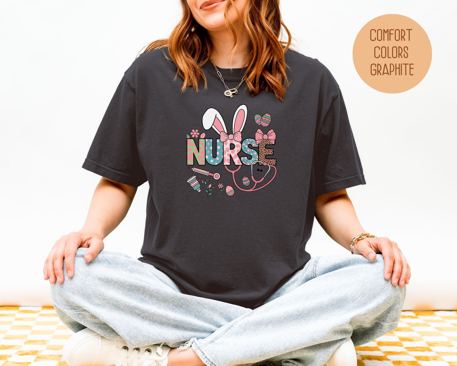 Easter Nurse Comfort Colors Shirt - CreativeSpecialTs