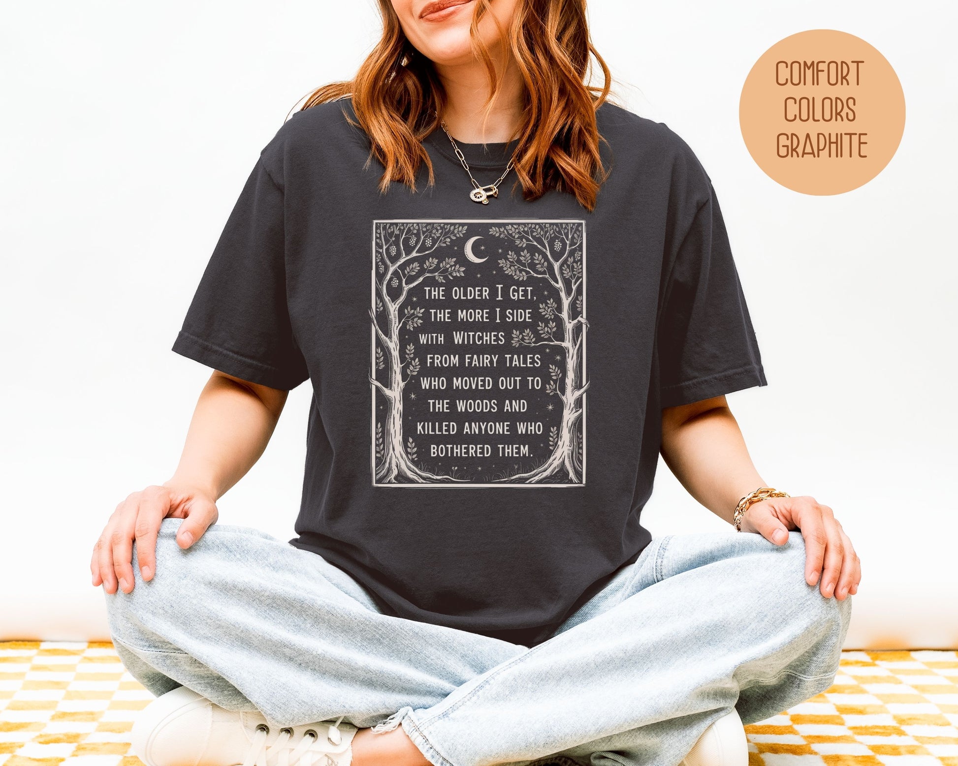 Side with Witches from Fairy Tales Comfort Colors Shirt T-Shirt  CreativeSpecialTs