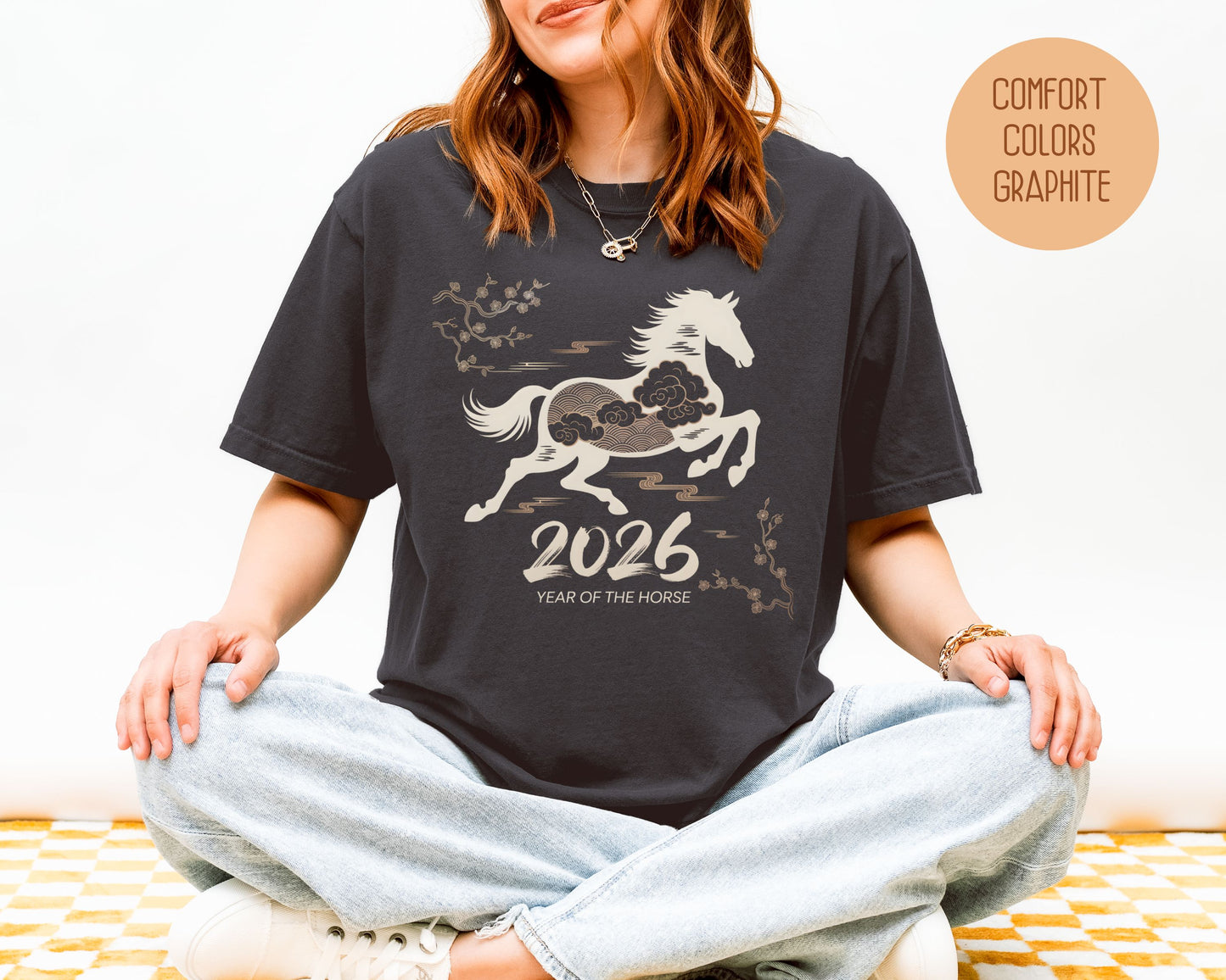 Chinese New Year 2026 Year of the Horse Comfort Colors Shirt T-Shirt  CreativeSpecialTs