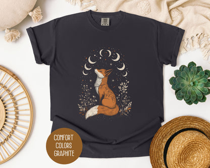 Celestial Fox Cottagecore Shirt
