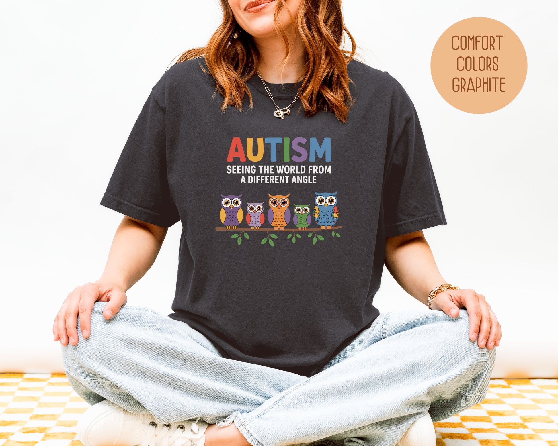 Autism Seeing the World From a Different Angle Comfort Colors Shirt - CreativeSpecialTs