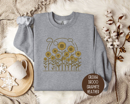 Vintage Sunflower Cottagecore Sweatshirt