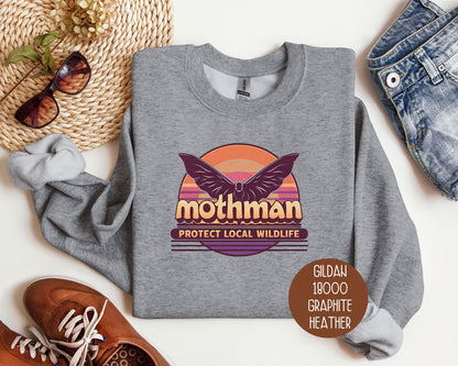 Mothman Protect Local Wildlife Sweatshirt