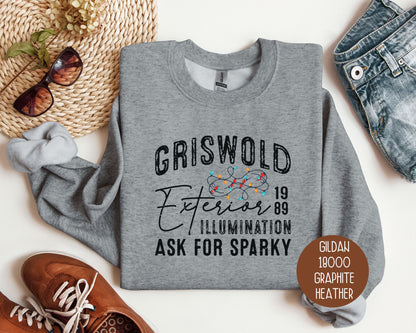 Griswold Exterior Illumination Ask For Sparky Sweatshirt