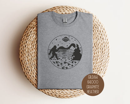 Bigfoot Loch Ness Monster UFO Shirt