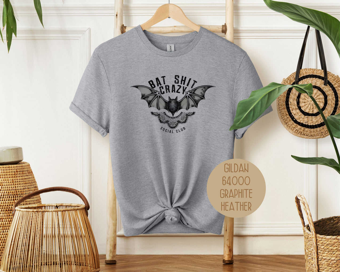 Bat Shit Crazy Social Club Retro Halloween Shirt