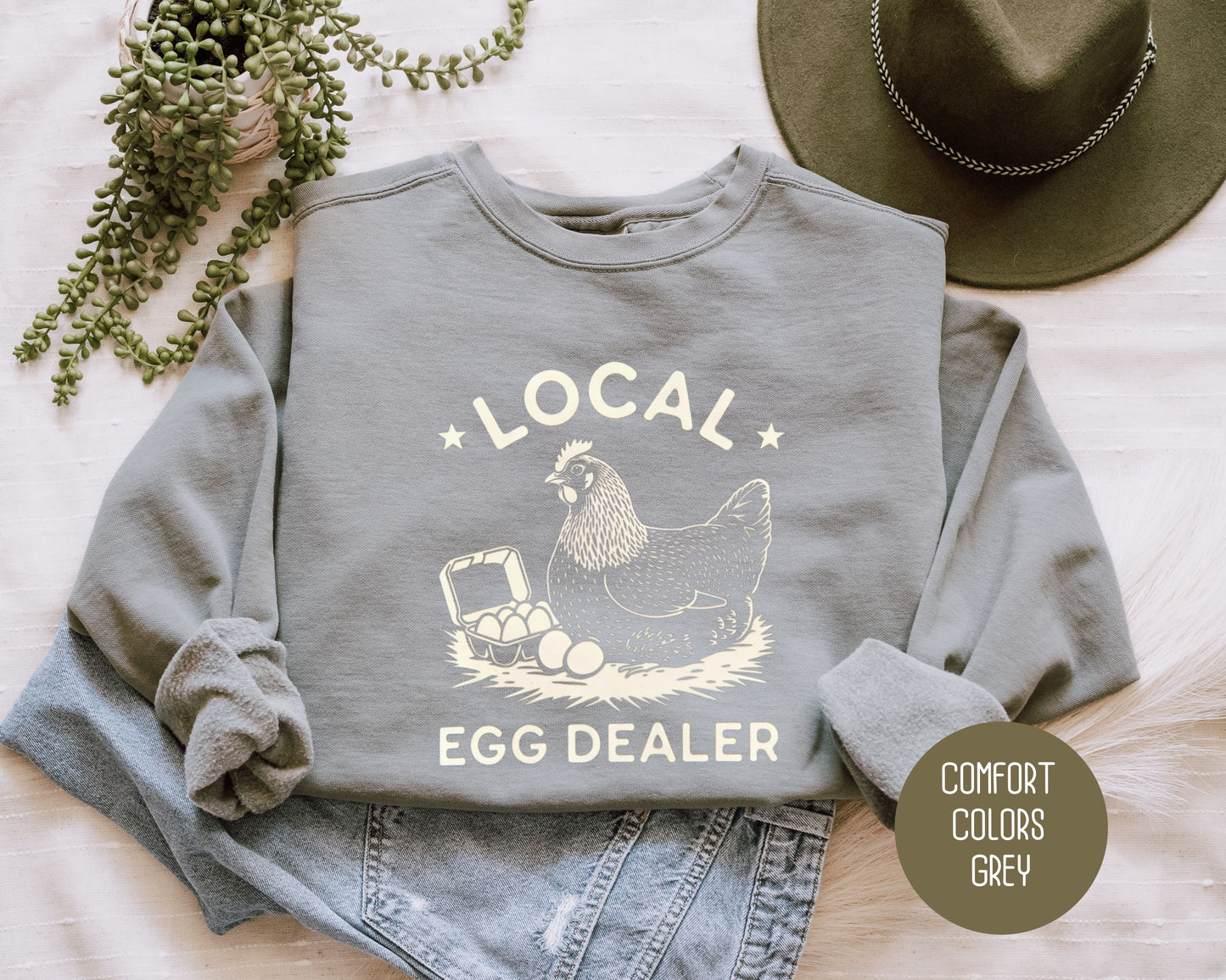 Local Egg Dealer Comfort Colors Sweatshirt