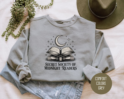 Secret Society of Midnight Readers Comfort Colors Sweatshirt Sweatshirt  CreativeSpecialTs