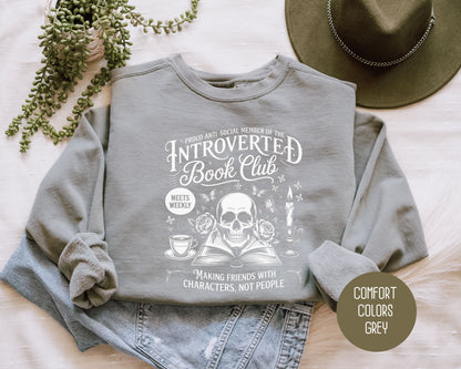 Anti-Social Member of Introverted Book Club Comfort Colors Sweatshirt
