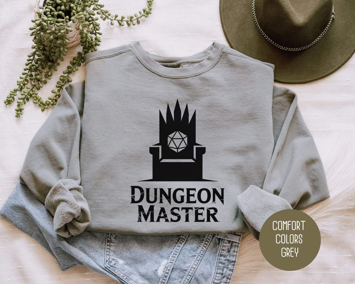 Dungeon Master Comfort Colors Sweatshirt Sweatshirt  CreativeSpecialTs