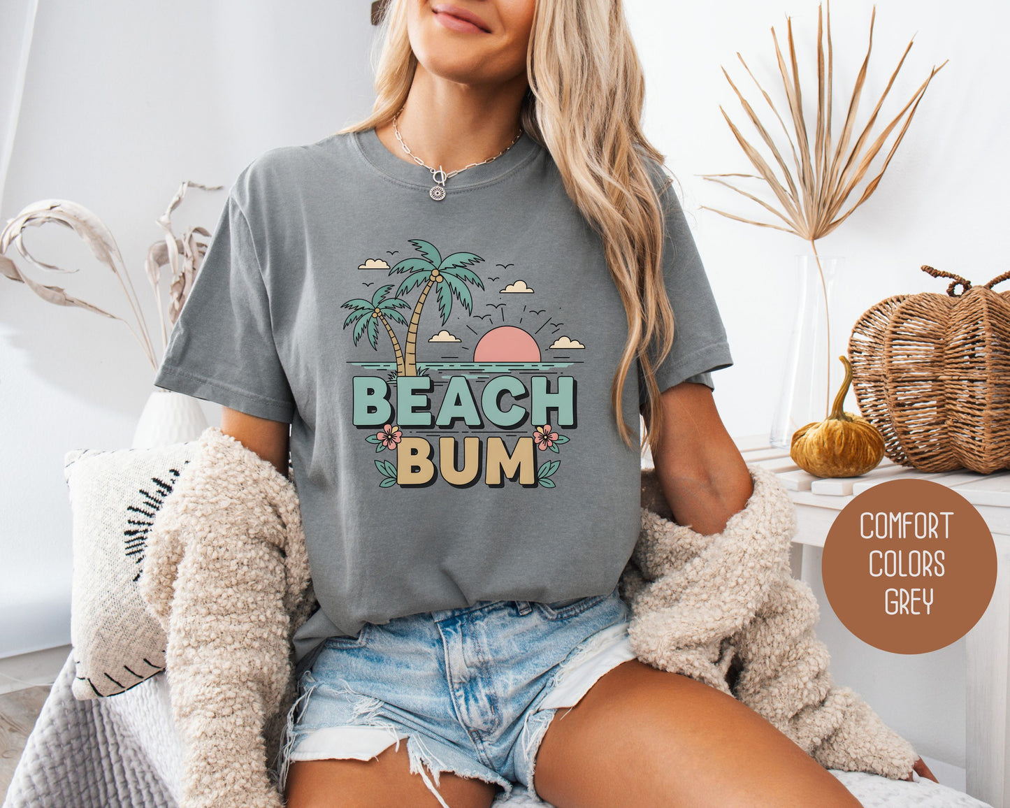 Beach Bum Comfort Colors Shirt T-Shirt  CreativeSpecialTs