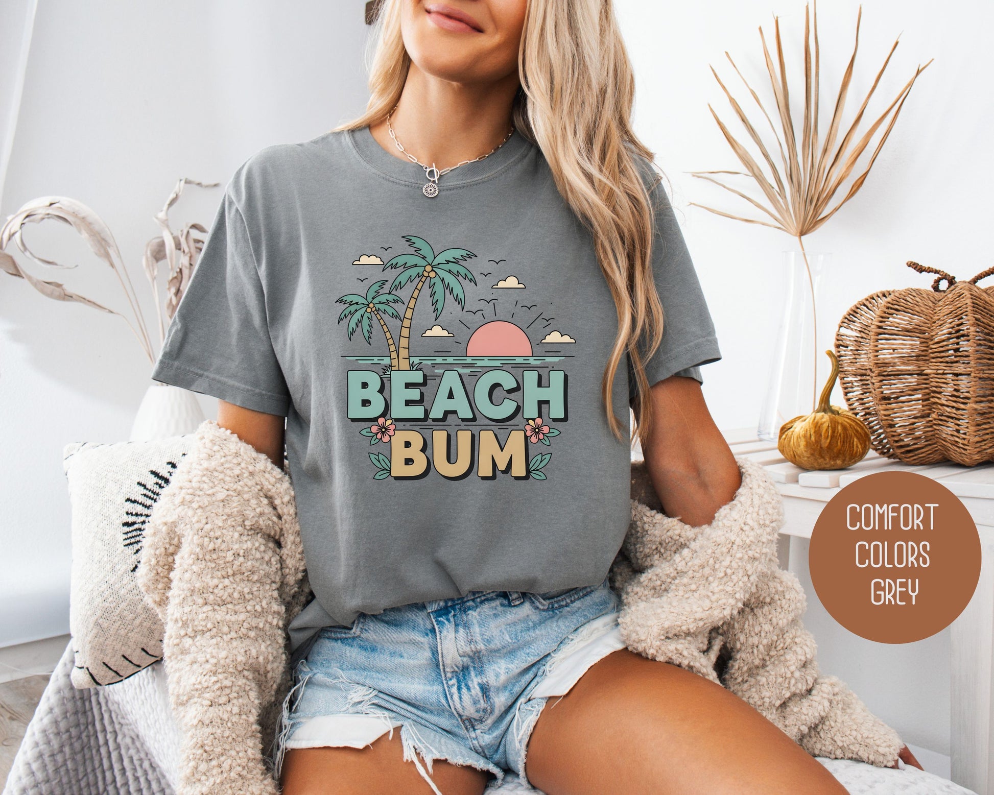 Beach Bum Comfort Colors Shirt T-Shirt  CreativeSpecialTs