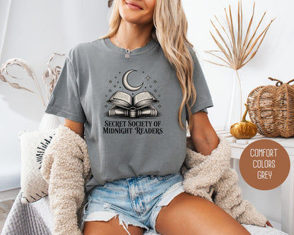 Secret Society of Midnight Readers Comfort Colors Shirt T-Shirt  CreativeSpecialTs