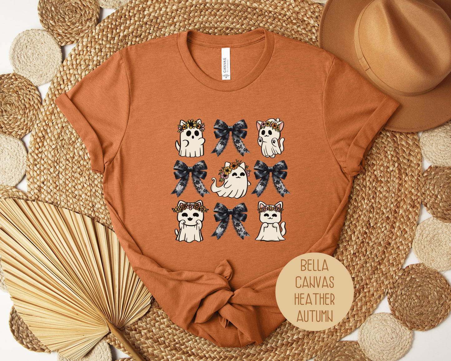 Ghost Cat Coquette Shirt