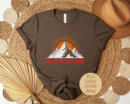 Go Play Outside Outdoor Adventure Travel Shirt