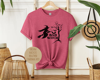 Bad Witch Halloween Bat Shirt